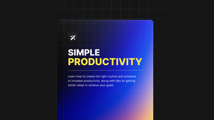 Simple Productivity